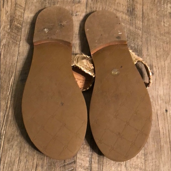 Jack Rogers gold flats 6.5 - Picture 2 of 5